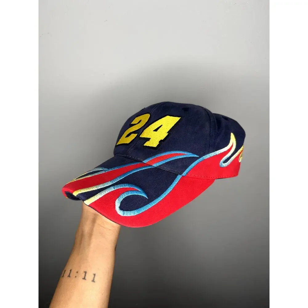 Vintage Nascar Jeff Gordon Winston Cup Champion Flames Hat